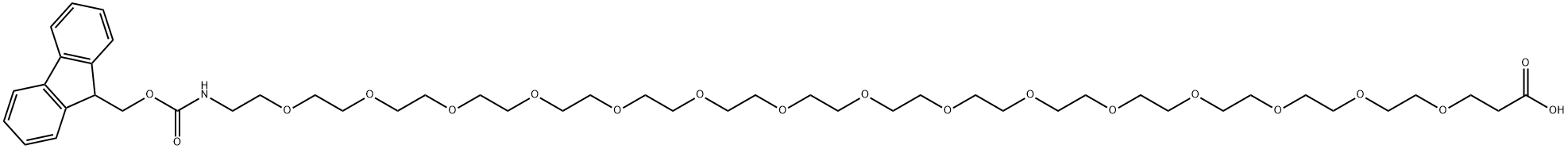 Fmoc-N-amido-PEG15-acid 구조식 이미지
