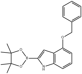 4-Benzyloxy-1H-indole-boronic acid picol ester 구조식 이미지