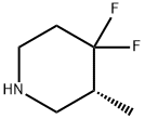 Piperidine, 4,4-difluoro-3-methyl-, (3R)- 구조식 이미지