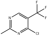 Pyrimidine, 4-chloro-2-methyl-5-(trifluoromethyl)- Structure