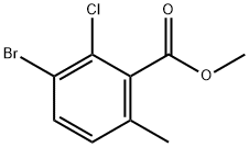 Benzoic acid, 3-bromo-2-chloro-6-methyl-, methyl ester 구조식 이미지