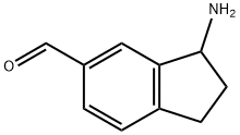 1H-Indene-5-carboxaldehyde, 3-amino-2,3-dihydro- Structure