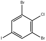 Benzene, 1,3-dibromo-2-chloro-5-iodo- 구조식 이미지