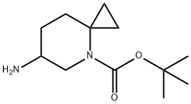 4-Azaspiro[2.5]octane-4-carboxylic acid, 6-amino-, 1,1-dimethylethyl ester Structure