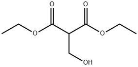 Propanedioic acid, 2-(hydroxymethyl)-, 1,3-diethyl ester Structure