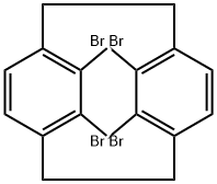 Tricyclo[8.2.2.24,7]hexadeca-4,6,10,12,13,15-hexaene, 5,6,11,12-tetrabromo- Structure