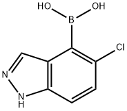 Boronic acid, B-(5-chloro-1H-indazol-4-yl)- Structure