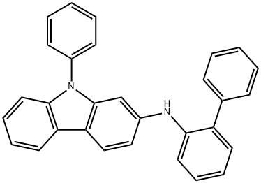 9H-Carbazol-2-amine, N-[1,1'-biphenyl]-2-yl-9-phenyl- 구조식 이미지