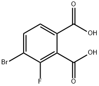 4-bromo-3-fluorophthalic acid 구조식 이미지