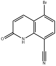 8-Quinolinecarbonitrile, 5-bromo-1,2-dihydro-2-oxo- Structure