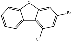 3-Bromo-1-chlorodibenzofuran 구조식 이미지