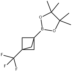 1,3,2-Dioxaborolane, 4,4,5,5-tetramethyl-2-[3-(trifluoromethyl)bicyclo[1.1.1]pent-1-yl]- 구조식 이미지