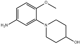 4-Piperidinol, 1-(5-amino-2-methoxyphenyl)- Structure