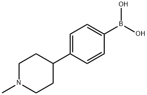 [4-(1-Methylpiperidin-4-yl)phenyl]boronic acid 구조식 이미지