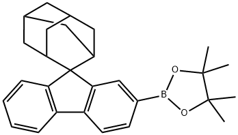 1,3,2-Dioxaborolane, 4,4,5,5-tetramethyl-2-spiro[9H-fluorene-9,2'-tricyclo[3.3.1.13,7]decan]-2-yl- Structure