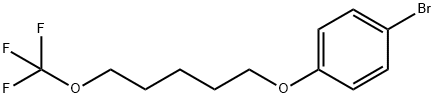 1-bromo-4-((5-(trifluoromethoxy)pentyl)oxy)benzene Structure
