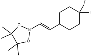 1,3,2-Dioxaborolane, 2-[(1E)-2-(4,4-difluorocyclohexyl)ethenyl]-4,4,5,5-tetramethyl- Structure