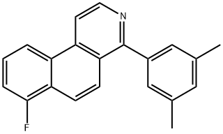 Benz[f]isoquinoline, 4-(3,5-dimethylphenyl)-7-fluoro- 구조식 이미지