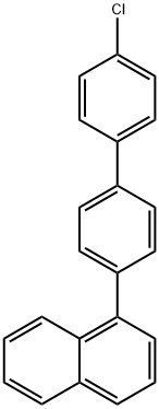 Naphthalene, 1-(4'-chloro[1,1'-biphenyl]-4-yl)- 구조식 이미지