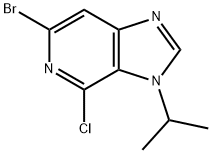 3H-Imidazo[4,5-c]pyridine, 6-bromo-4-chloro-3-(1-methylethyl)- Structure