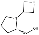 2-Pyrrolidinemethanol, 1-(3-oxetanyl)-, (2S)- 구조식 이미지