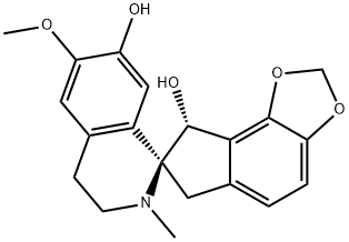 [7S,(-)]-3',4',6,8-Tetrahydro-6'-methoxy-2'-methylspiro[7H-indeno[4,5-d]-1,3-dioxole-7,1'(2'H)-isoquinoline]-7',8α-diol 구조식 이미지