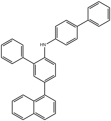 [1,1'-Biphenyl]-4-amine, N-[5-(1-naphthalenyl)[1,1'-biphenyl]-2-yl]- 구조식 이미지