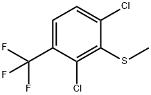 Benzene, 1,3-dichloro-2-(methylthio)-4-(trifluoromethyl)- Structure