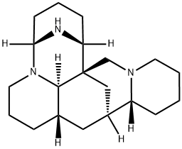 (8aα,10aα,15bβ)-2,3,4,5,7,8,8a,10,10a,11,12,13,14,15b-Tetradecahydro-15H-1α,5α-imino-10β,15aβ-methano-1H,6H,9H-5a,14a-diazadibenz[b,fg]octalene 구조식 이미지