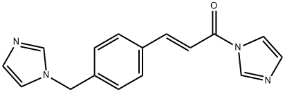 2-Propen-1-one, 1-(1H-imidazol-1-yl)-3-[4-(1H-imidazol-1-ylmethyl)phenyl]-, (2E)- Structure