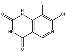 Pyrido[4,3-d]pyrimidine-2,4(1H,3H)-dione, 7-chloro-8-fluoro- Structure