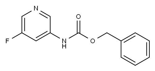Carbamic acid, N-(5-fluoro-3-pyridinyl)-, phenylmethyl ester Structure