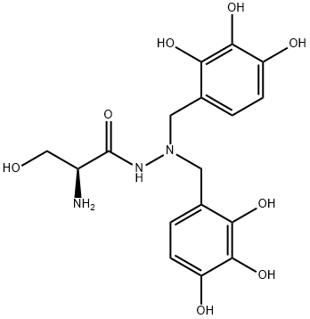 Serine, 2,2-bis[(2,3,4-trihydroxyphenyl)methyl]hydrazide Structure
