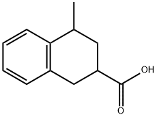 2-Naphthalenecarboxylic acid, 1,2,3,4-tetrahydro-4-methyl- Structure