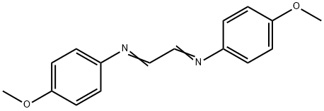 Benzenamine, N,N'-1,2-ethanediylidenebis[4-methoxy- Structure