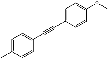 Benzene, 1-methoxy-4-[2-(4-methylphenyl)ethynyl]- Structure