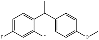 Benzene, 2,4-difluoro-1-[1-(4-methoxyphenyl)ethyl]- Structure