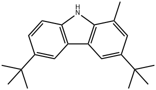 9H-Carbazole, 3,6-bis(1,1-dimethylethyl)-1-methyl- Structure