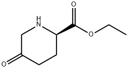 2-Piperidinecarboxylic acid, 5-oxo-, ethyl ester, (2R)- Structure