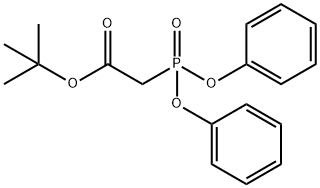 Acetic acid, 2-(diphenoxyphosphinyl)-, 1,1-dimethylethyl ester Structure