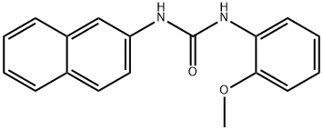 N-(2-Methoxyphenyl)-N′-2-naphthalenyl-urea 구조식 이미지
