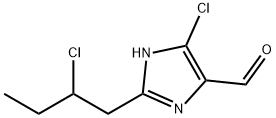 1H-Imidazole-4-carboxaldehyde, 5-chloro-2-(2-chlorobutyl)- 구조식 이미지