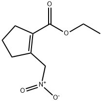 1-Cyclopentene-1-carboxylic acid, 2-(nitromethyl)-, ethyl ester Structure