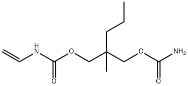 2-(Carbamoyloxymethyl)-2-methylpentyl=vinylcarbamate 구조식 이미지