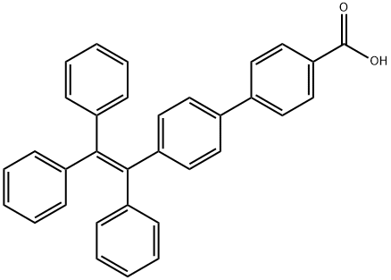 [1,1'-Biphenyl]-4-carboxylic acid, 4'-(1,2,2-triphenylethenyl)- Structure