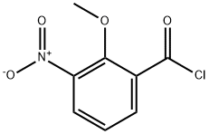 Benzoyl chloride, 2-methoxy-3-nitro- Structure