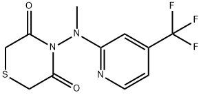 3,5-티오모르폴린디온,4-[메틸[4-(트리플루오로메틸)-2-피리디닐]아미노]- 구조식 이미지