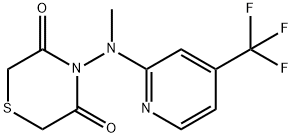 3,5-THIOMORPHOLINEDIONE, 4-[METHYL[4-(TRIFLUOROMETHYL)-2-PYRIDINYL]AMINO]- Structure