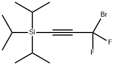 Silane, (3-bromo-3,3-difluoro-1-propyn-1-yl)tris(1-methylethyl)- 구조식 이미지
