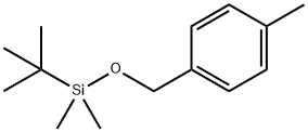 Benzene, 1-[[[(1,1-dimethylethyl)dimethylsilyl]oxy]methyl]-4-methyl- Structure
